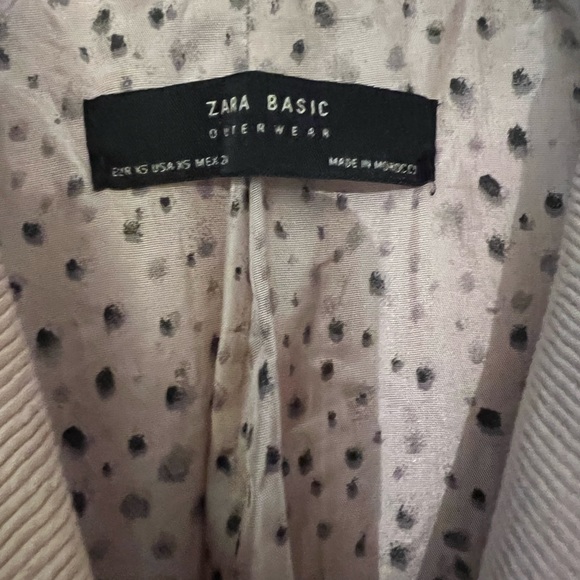 Zara Peach Pink Boucle Jacket - Picture 3 of 4